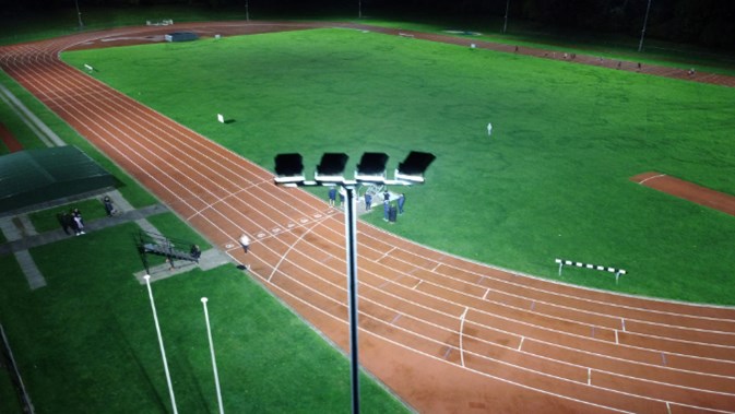 Oakengates Running Club athletics lighting
