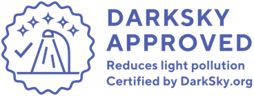 Logo for DarkSky International, promoting dark sky-friendly lighting