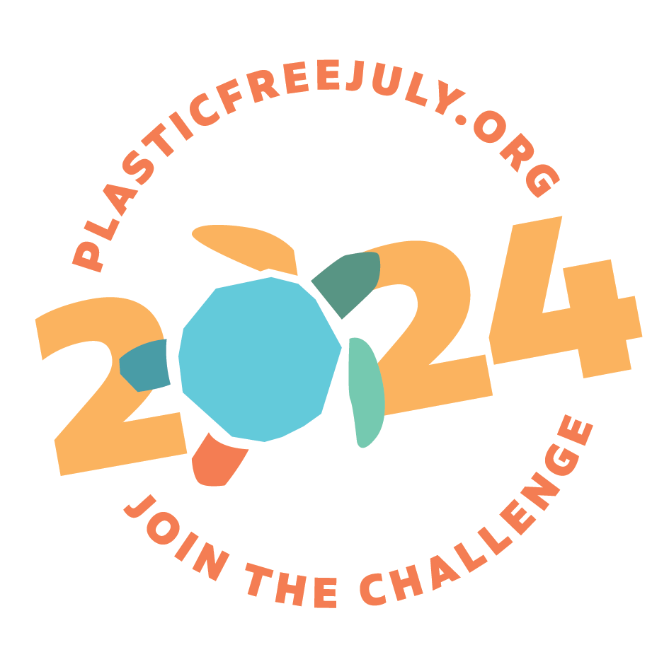 Plastic Free July Badge 2024