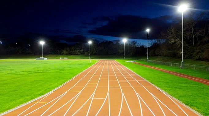 Kingfisher Sport athletics track lighting