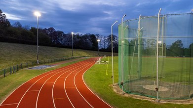 Abbey View Community Athletics Track lighting project