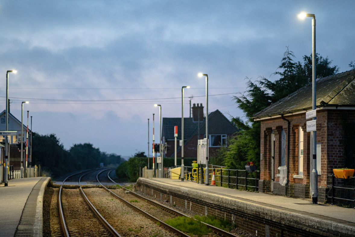 Thorpe Culvert Train Station - Exterior Lighting - Kingfisher Lighting