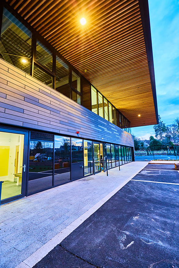 Jedburgh Campus pathways and exterior lighting